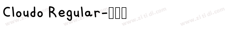 Cloudo Regular字体转换